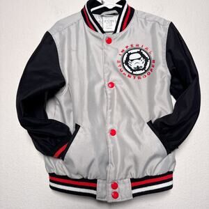 Disney Store Star Wars Imperial Stormtrooper Varsity Jacket Kids Size 4